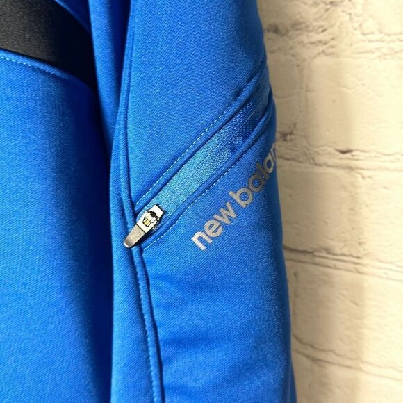 New Balance Mens XXL Half Zip 100% Polyester Pullover Sweatshirt Blue - Picture 3 of 8